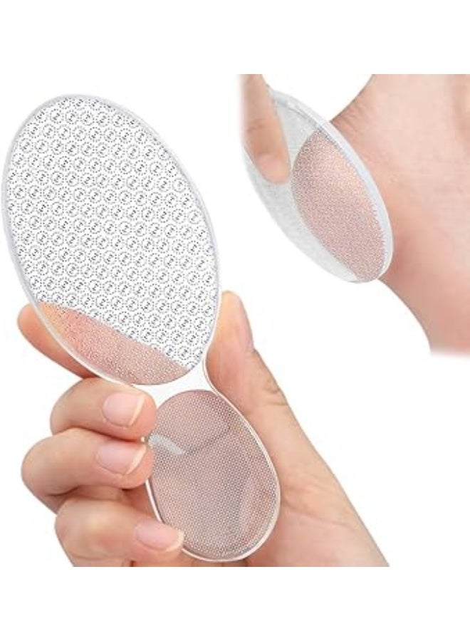 BIGTHREE Glass Foot File, Crystal Heel Care File, Remover Heel Rasps, Rough and Smooth Sides Callus, Feet Heel Scrubber, Dead Skin Scraper Pumice Stone, Professional Pedicure Tools - Image 1